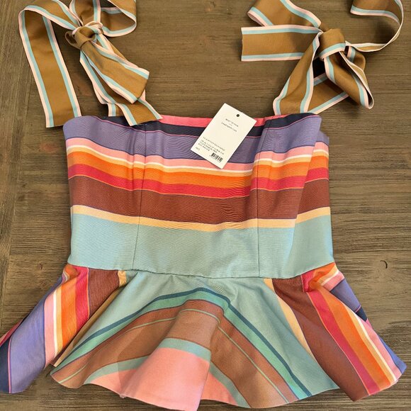 Zimmermann Lovestruck Peplum Top - Picture 2 of 8